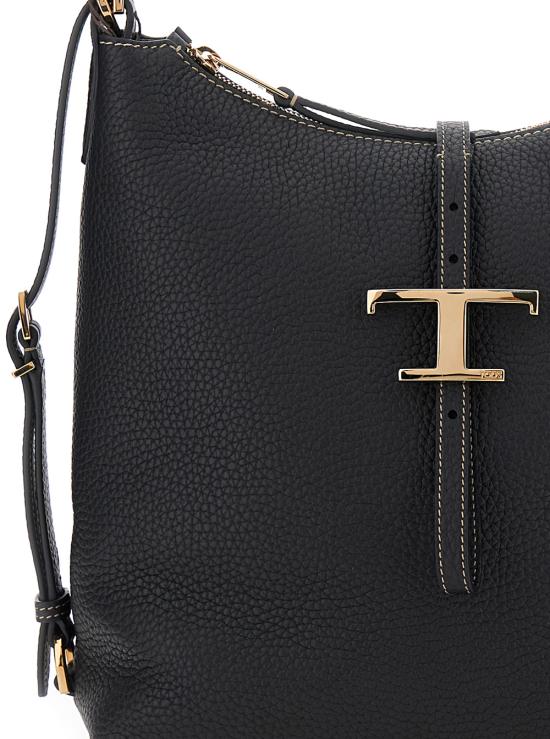 26SS 토즈 T 타임리스 스몰 숄더백 XBWTSEW0200WNT B999 BLACK DOM - TODS