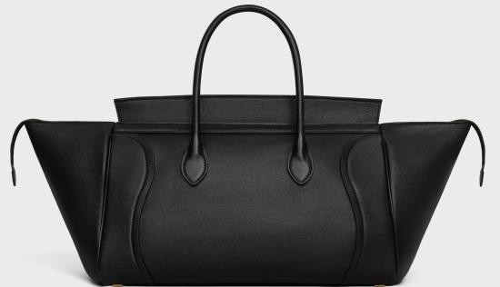 26SS 셀린느 미디움 뉴 러기지 서플 샤이니 램스킨 L100E3GW2 38NO BLACK DOM - CELINE