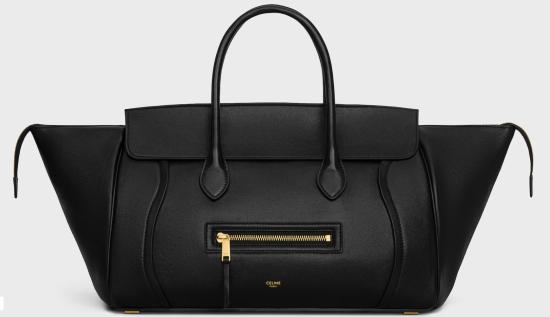 26SS 셀린느 미디움 뉴 러기지 서플 샤이니 램스킨 L100E3GW2 38NO BLACK DOM