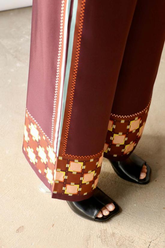  알레메 팔라초 팬츠 스 윌슨 실크  멀티 - ALEMAIS