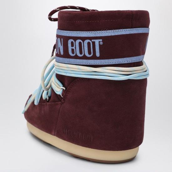 25FW 문부츠 아이콘 나일론 로우 부츠 80D1409670SUE D013 BURGUNDY - MOON BOOT