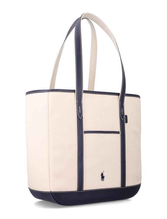 26SS 폴로 랄프로렌 토트백 428968158 002 ECRU BLUE - POLO RALPH LAUREN