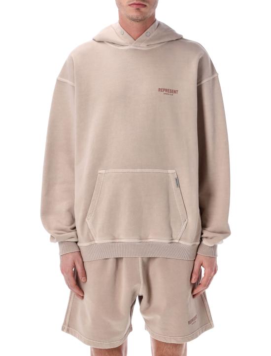 26SS 리프레젠트 후드 티셔츠 OCM41113 322 DUSTY MAUVE