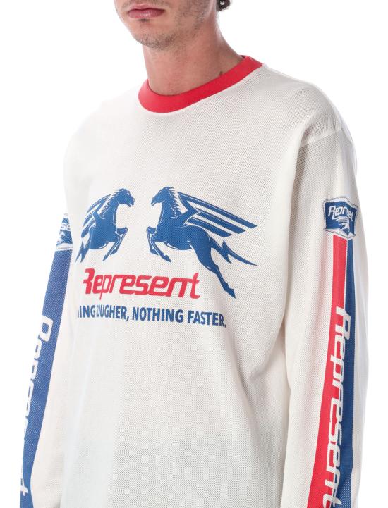 26SS 리프레젠트 반팔 티셔츠 MLM100781 72 FLAT WHITE - REPRESENT