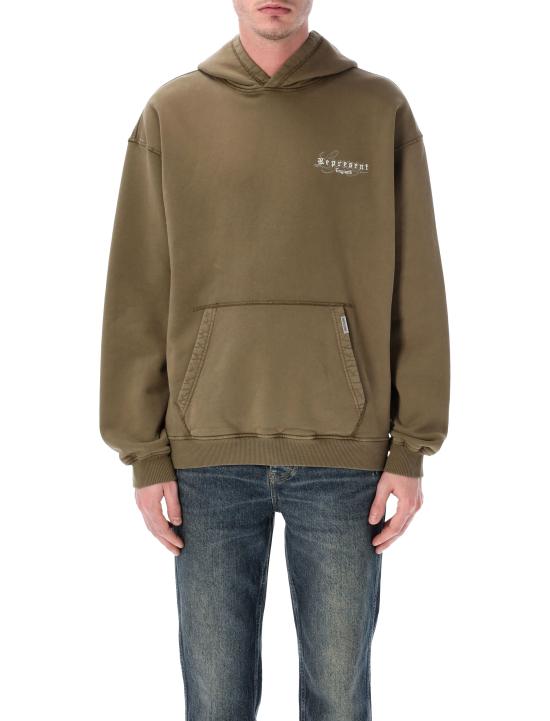 26SS 리프레젠트 후드 티셔츠 MLM100374 59 AGED KHAKI