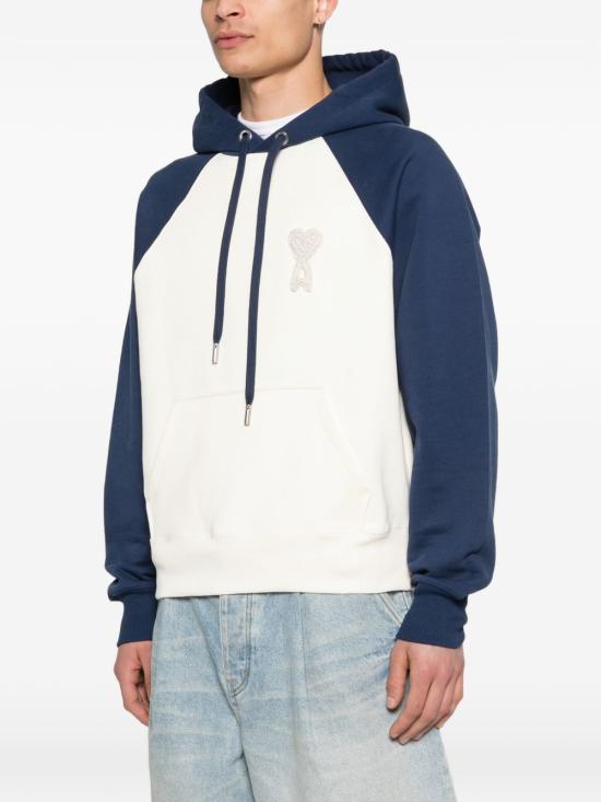  아미 파리스 아미 드 쾨흐 후드티 USW782747A027 WHITE - AMI