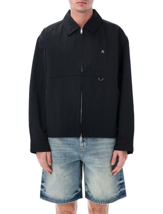 26SS 리프레젠트 긴팔 셔츠 MLM100110 01 JET BLACK