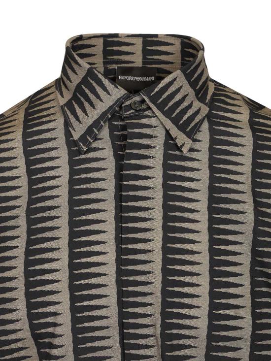 26SS 엠포리오 아르마니 긴팔 셔츠 EM004178AF14214FB472 BLUE - EMPORIO ARMANI