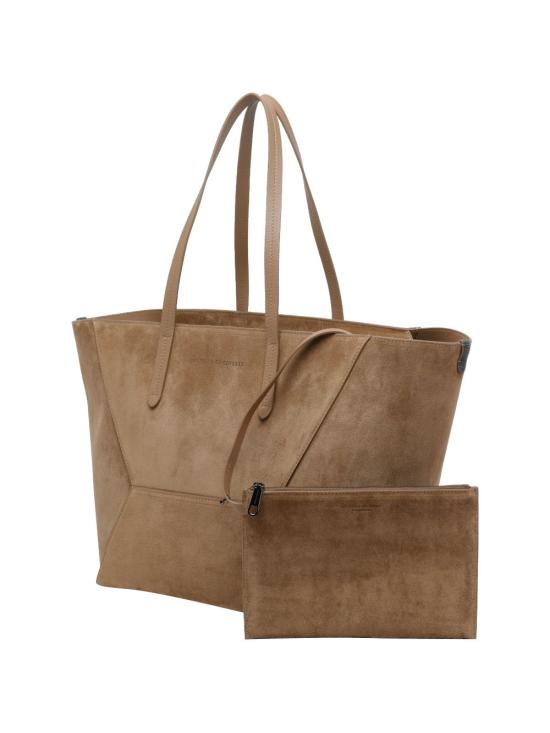 26SS 브루넬로 쿠치넬리 토트백 MBDLB2571C7495 BROWN - BRUNELLO CUCINELLI
