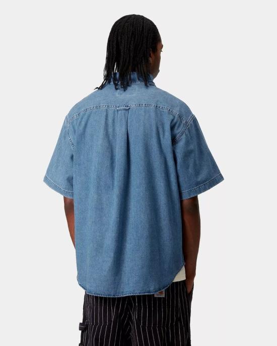 26SS 칼하트 WIP 숏슬리브 루카스 셔츠 I0345750106 BLUE - CARHARTT WIP