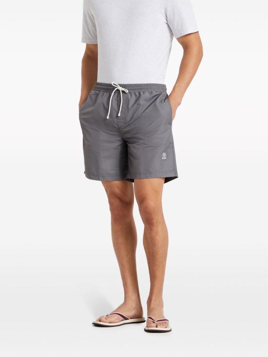 26SS 브루넬로 쿠치넬리 로고 스윔 팬츠 MW817043 CYN15 NUDE NEUTRALS - BRUNELLO CUCINELLI