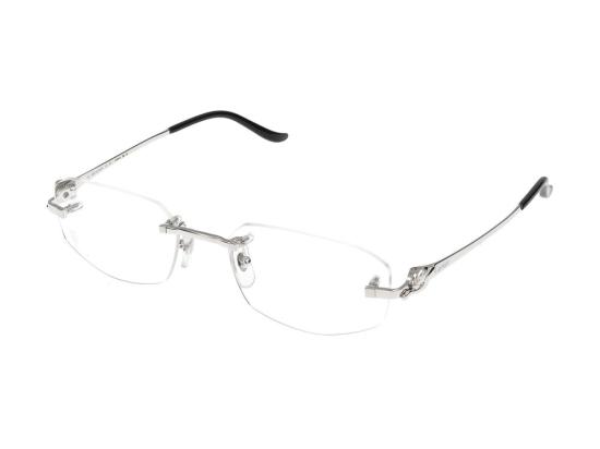  까르띠에 림리스 무테 안경 CT0601O002 SILVER - CARTIER