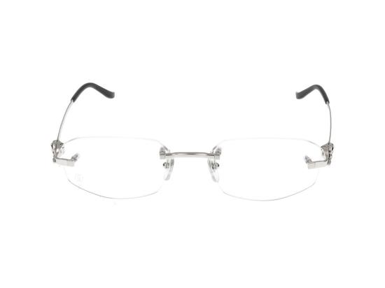  까르띠에 림리스 무테 안경 CT0601O002 SILVER
