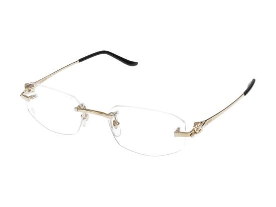  까르띠에 림리스 무테 안경 CT0601O001 GOLD - CARTIER