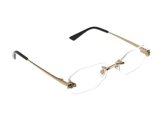  까르띠에 림리스 무테 안경 CT0599O001 GOLD - CARTIER