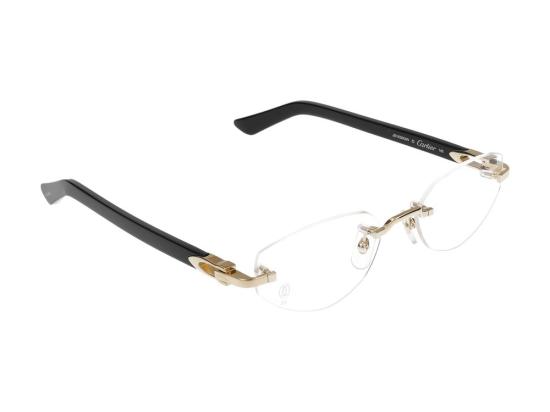  까르띠에 림리스 무테 안경 CT0609O001 GOLD - CARTIER