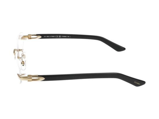  까르띠에 림리스 무테 안경 CT0609O001 GOLD - CARTIER