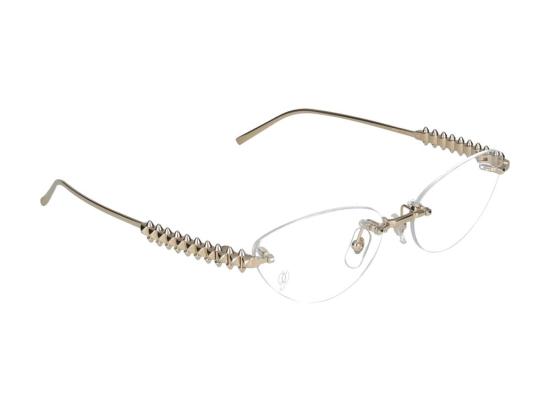  까르띠에 림리스 무테 안경 CT0565O001 GOLD - CARTIER