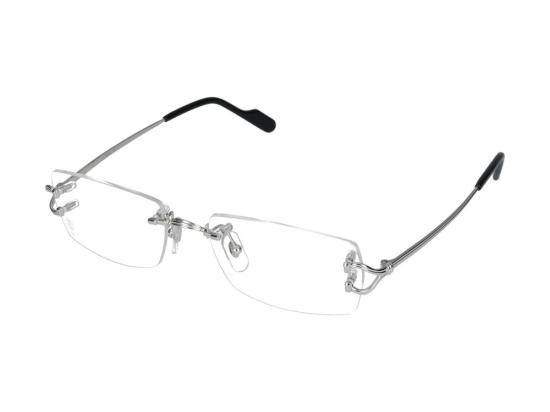  까르띠에 림리스 무테 안경 CT0563O002 SILVER - CARTIER