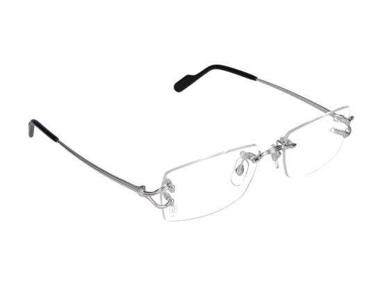  까르띠에 림리스 무테 안경 CT0563O002 SILVER - CARTIER