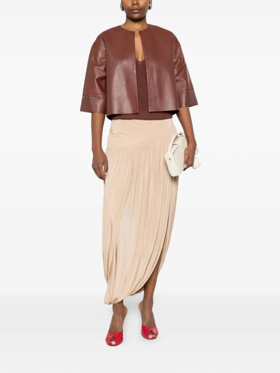 26SS 이브살로몬 가죽 자켓 26EYV22650APER A6088 RED - YVES SALOMON