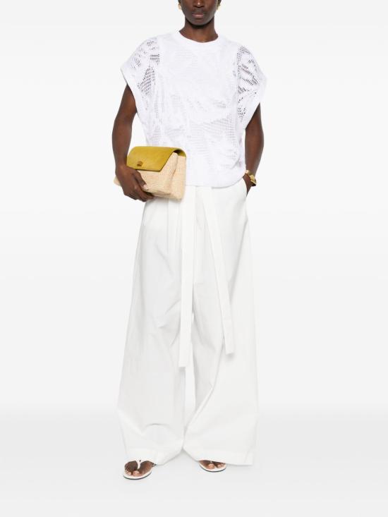 26SS 브루넬로 쿠치넬리 대즐링 워터 릴리 티셔츠 MDT771010 C159 WHITE - BRUNELLO CUCINELLI