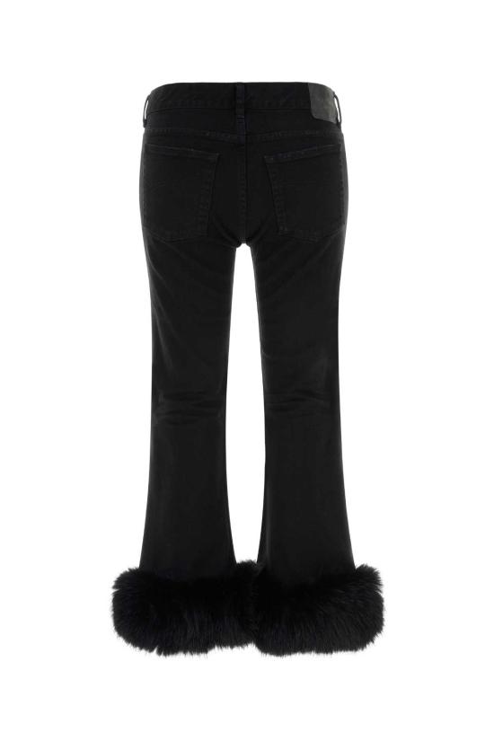 26SS 발렌시아가 스트레이트 팬츠 856840TMW35 1105 BLACK - BALENCIAGA