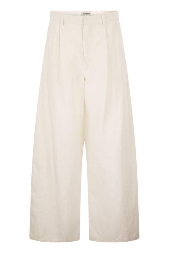 26SS 에스막스마라 스트레이트 팬츠 2619131093600 001 WHITE