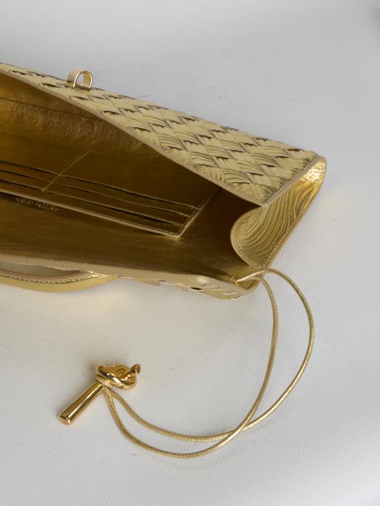 26SS 보테가베네타 안디아모 클러치 741511V5XQ2 8472 GOLD - BOTTEGA VENETA