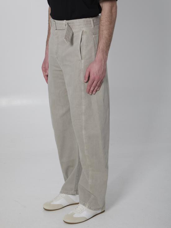 26SS 르메르 트위스트 벨티드 팬츠 PA326LD1054 BK201 GREY - LEMAIRE