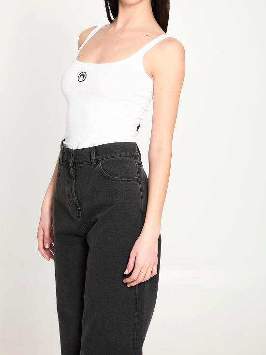 26SS 마린세르 반팔 티셔츠 WTO507ACJER0001 WH10 WHITE - MARINE SERRE