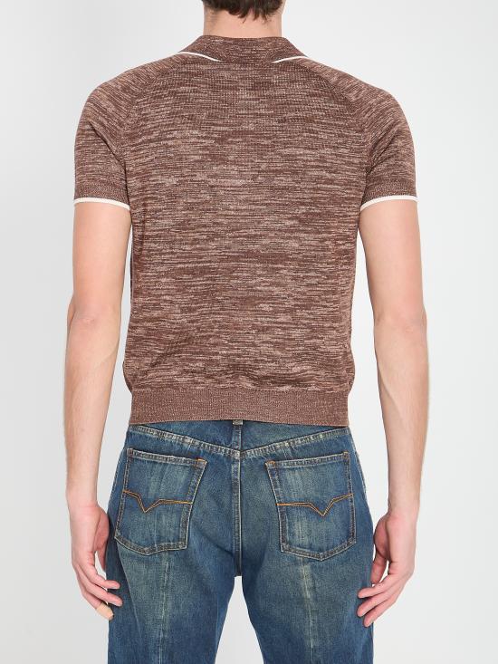 26SS 베르사체 반팔 티셔츠 10244481A17685 1N100 BROWN - VERSACE