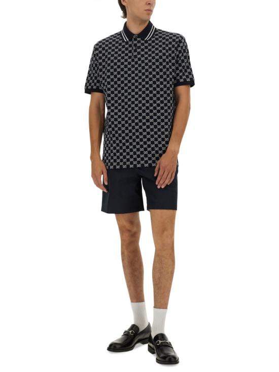 26SS 구찌 코튼 피케 자카드 폴로 셔츠 788024XJHH7 4137 WHITE - GUCCI