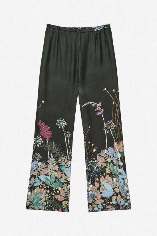  문테 스트레이트 팬츠 파베르 플로럴 프린트 팬츠 - MUNTHE