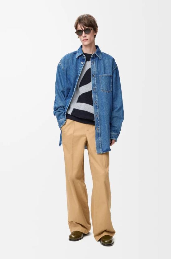 26SS 로에베 긴팔 셔츠 H526Y1DW27 5475 BLUE - LOEWE