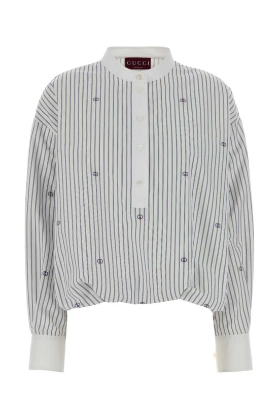 26SS 구찌 반팔 티셔츠 855774ZAUBX 9098 STRIPPED