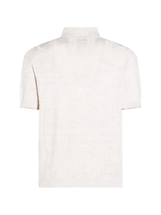 26SS 브루넬로 쿠치넬리 리넨 립 코튼 반소매 셔츠 M2L707805CSN89 BEIGE - BRUNELLO CUCINELLI