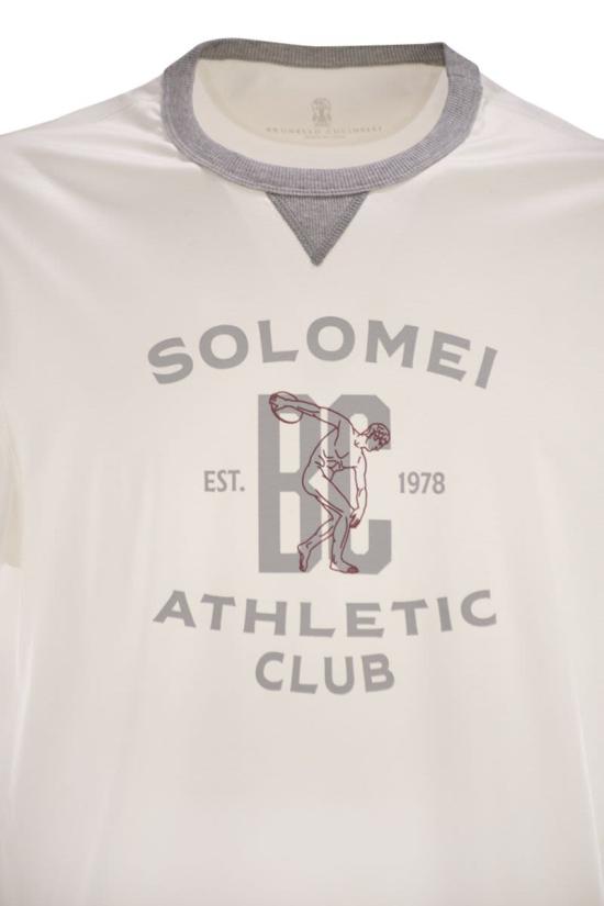 26SS 브루넬로 쿠치넬리 로고 티셔츠 M0B131001GCFR27 WHITE - BRUNELLO CUCINELLI