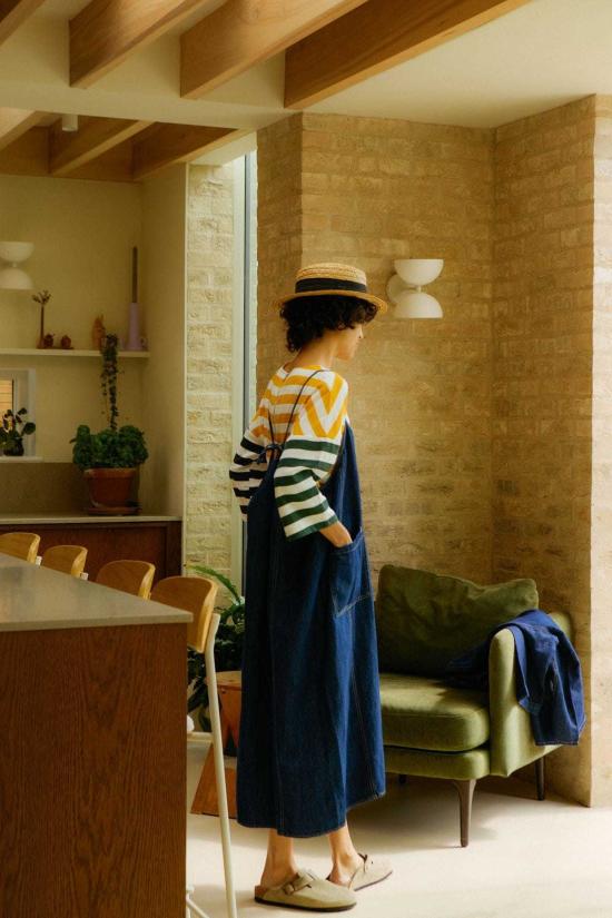  LF 마키 블라우스 L.F.Markey Carr 탑 패치워크 스트라이프 - L.F.MARKEY