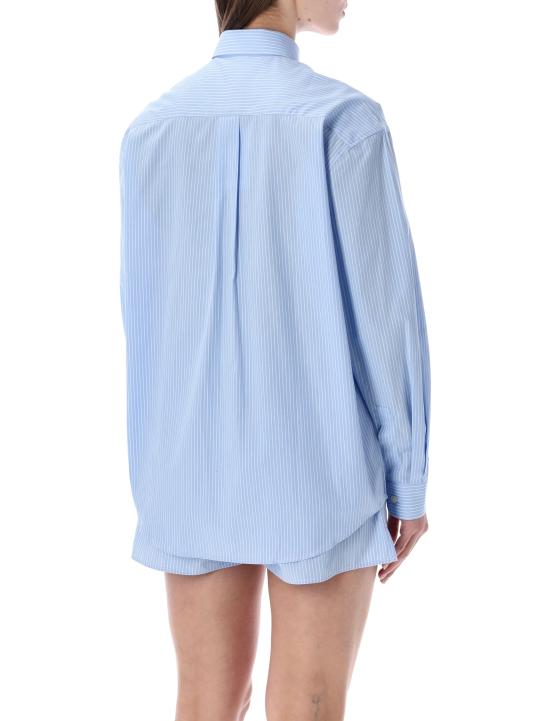 26SS 스포티앤리치 반팔 티셔츠 SI006610675ST02 3674 BLUE STRIPE - SPORTY & RICH