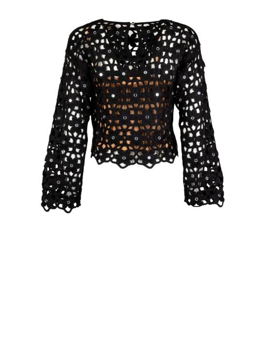 26SS 마이클 코어스 스웨터 MS651ZMKNE001 BLACK Black - MICHAEL KORS