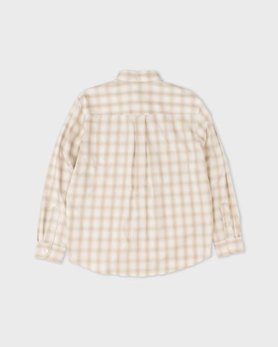  Museum Garments 긴팔 셔츠 뮤지엄 가먼츠 아빠 셔츠 투톤 체크 - MUSEUM GARMENTS