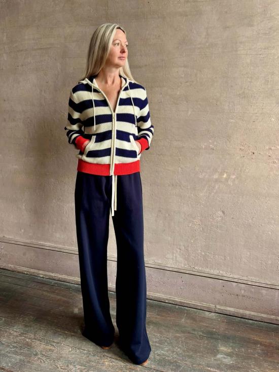  트로바타 스웨터 라파 지퍼 후드티 - TROVATA