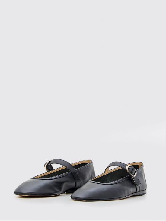 26SS 르 몽드 베릴 플랫 슈즈 BMJLEABLA Black - LE MONDE BERYL