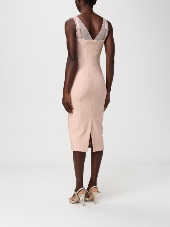 26SS 엘리자베타프랜치 롱 원피스 AB87061E2 EA1 Nude - ELISABETTA FRANCHI
