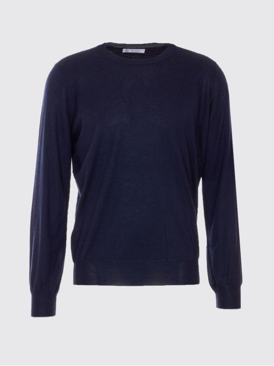 26SS 브루넬로 쿠치넬리 캐시미어 실크 스웨터 M2300100 CW425 Blue - BRUNELLO CUCINELLI