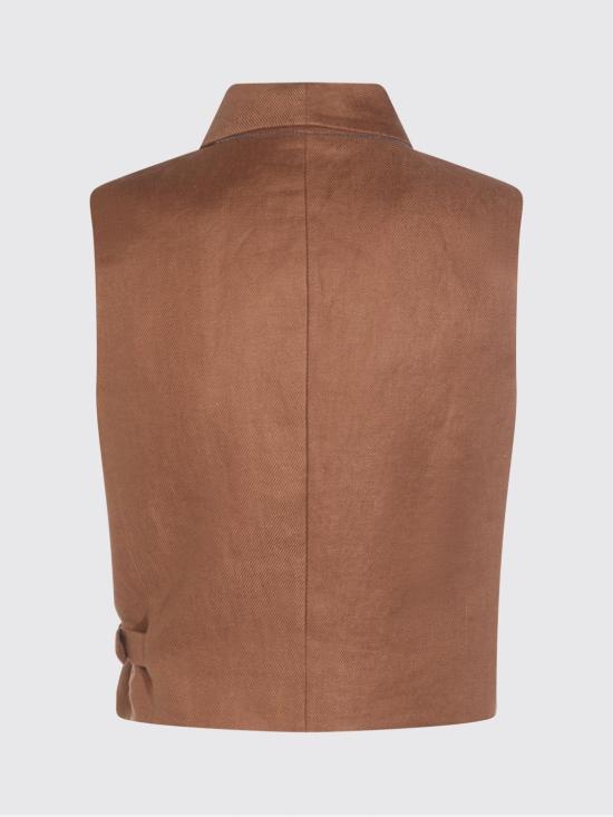 26SS 브루넬로 쿠치넬리 베스트 MH527HG606 C9850 Camel - BRUNELLO CUCINELLI