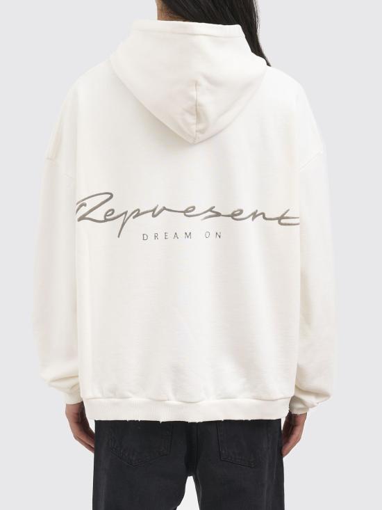 26SS 리프레젠트 후드 티셔츠 MLM100728 FLAT White - REPRESENT