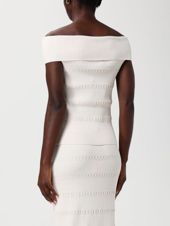 26SS 리우조 민소매 티셔츠 CA6217MS55N P9574 Cream - LIU JO