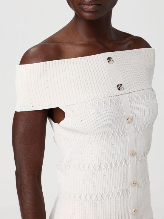 26SS 리우조 민소매 티셔츠 CA6217MS55N P9574 Cream - LIU JO